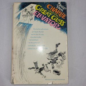 Roald Dahl Charlie Great Glass Elevator 1972 Hardcover Book Club Edition